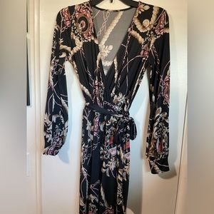 Black jumpsuit with print